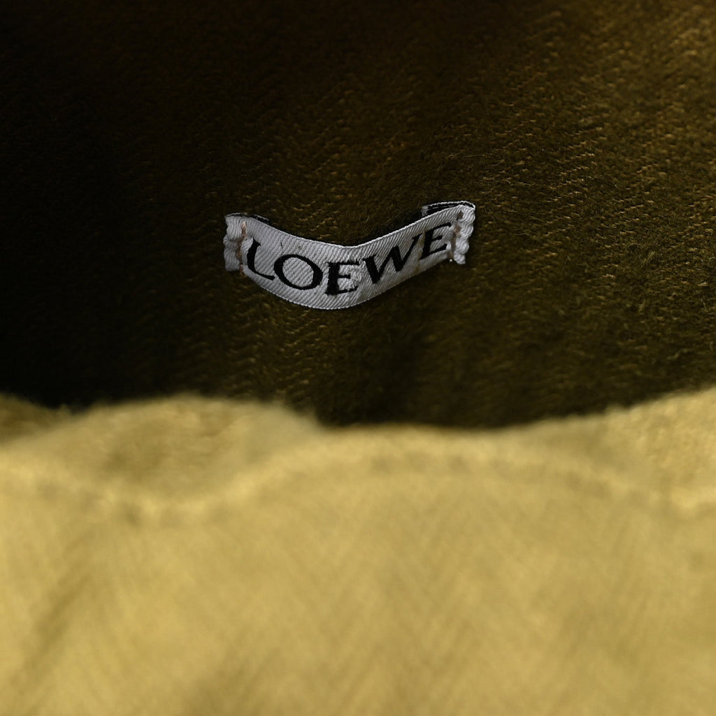 Smooth Calfskin Paula's Ibiza Small Anagram Cutout Tote Olive