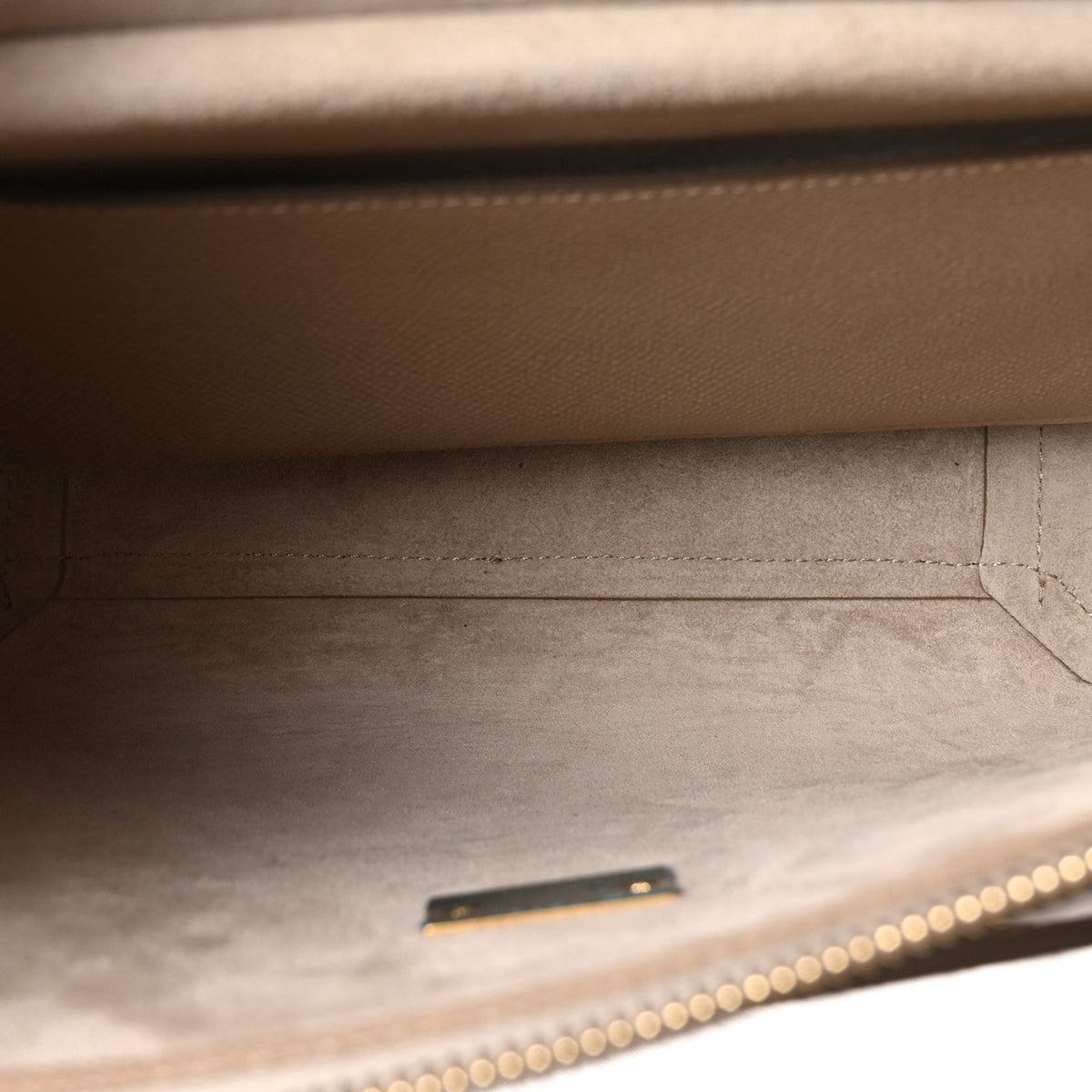 Grained Calfskin Micro Belt Bag Light Taupe