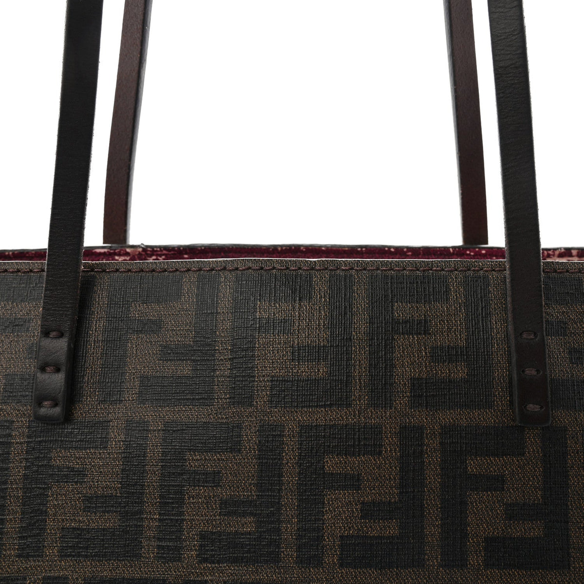 Zucca Spalmati Medium Roll Tote Tobacco Fuxia