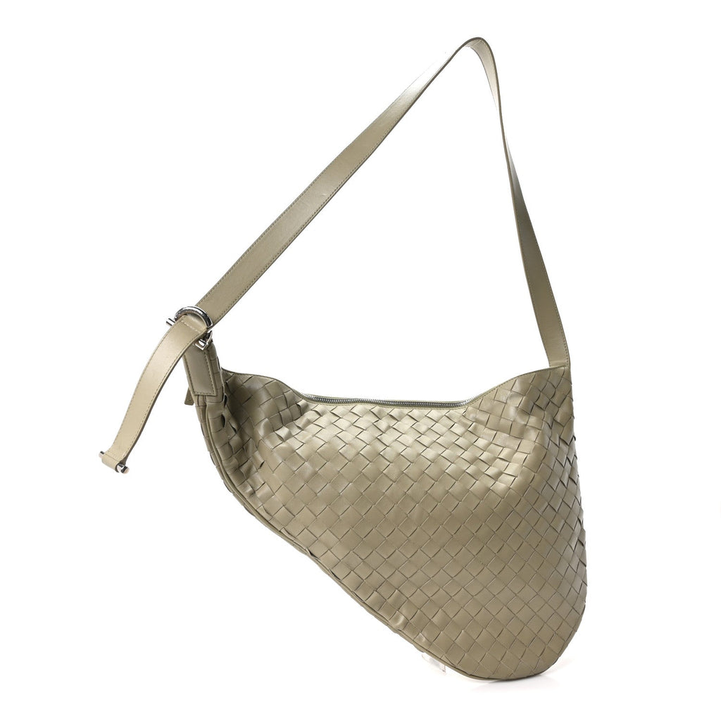 Calfskin Intrecciato Virgule Travertine