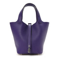 Taurillon Clemence Picotin Lock 18 PM Purple