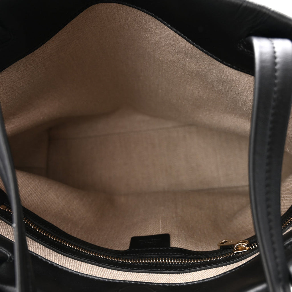 Calfskin Judy East West Tote Black