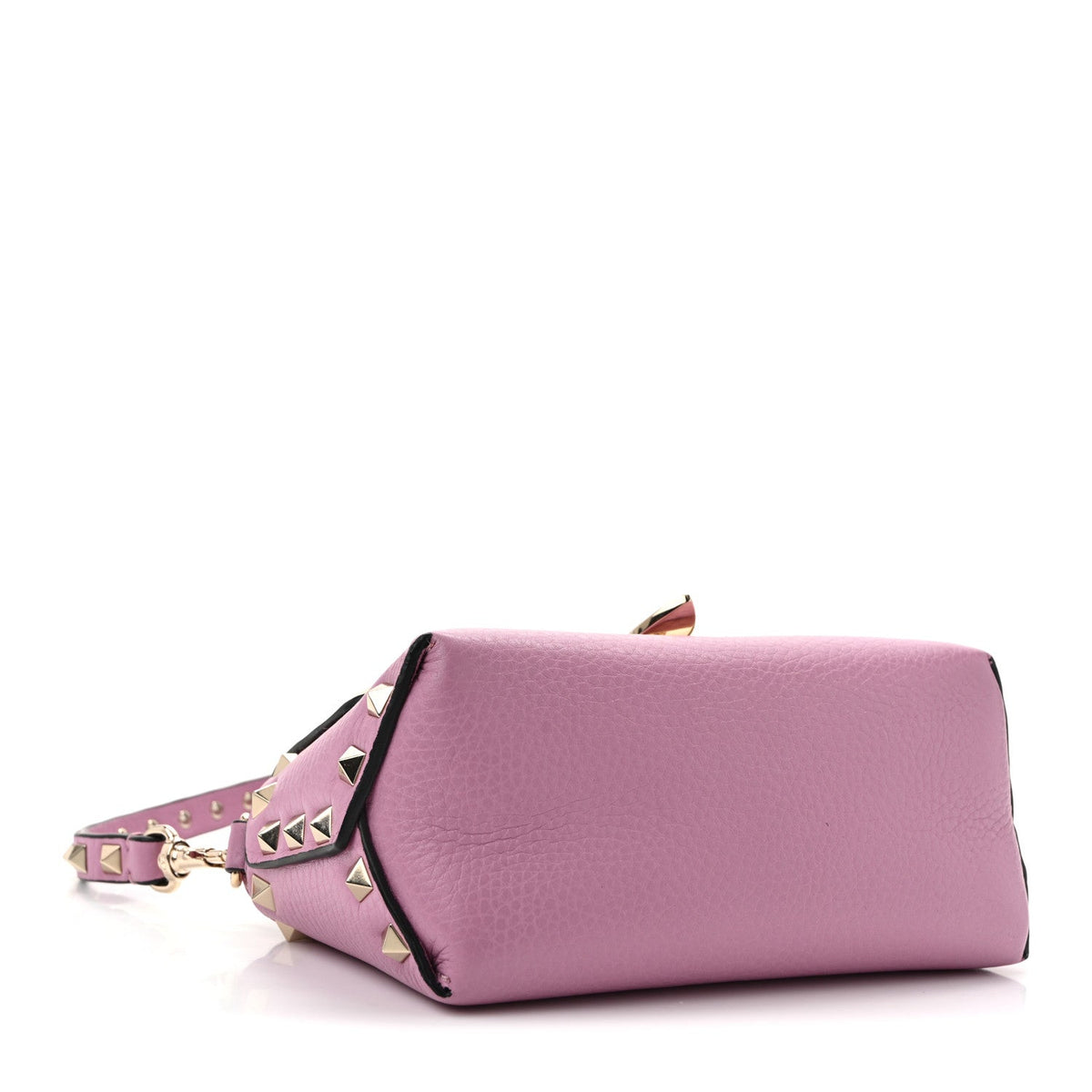 Pebbled Calfskin Mini Rockstud Crossbody Bag Giacinto