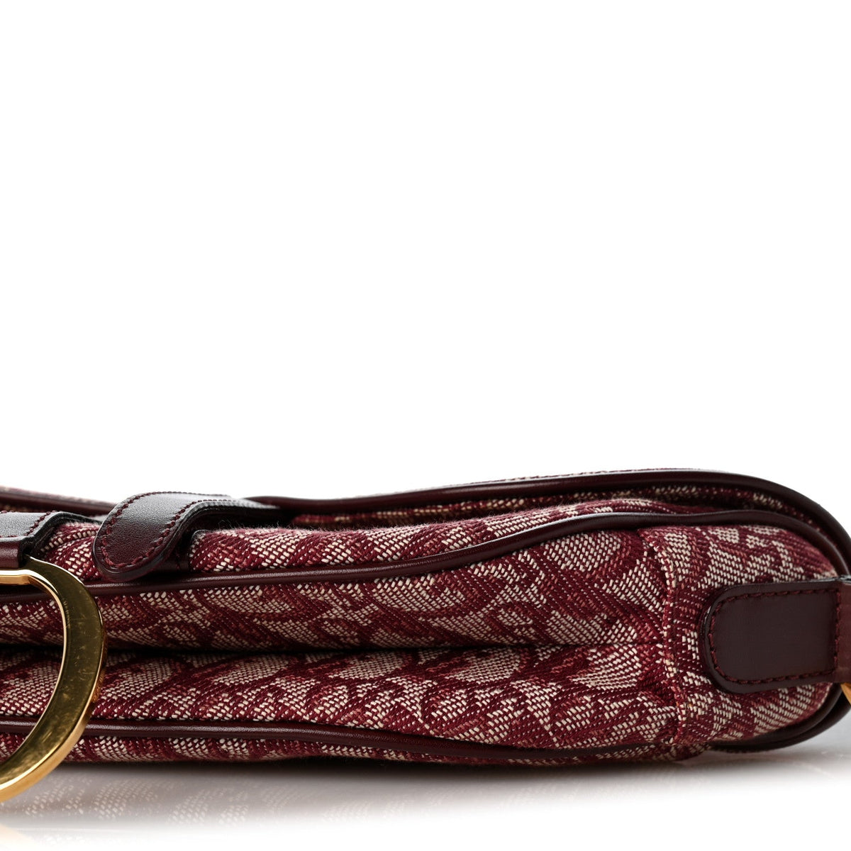Monogram Saddle Bag Burgundy