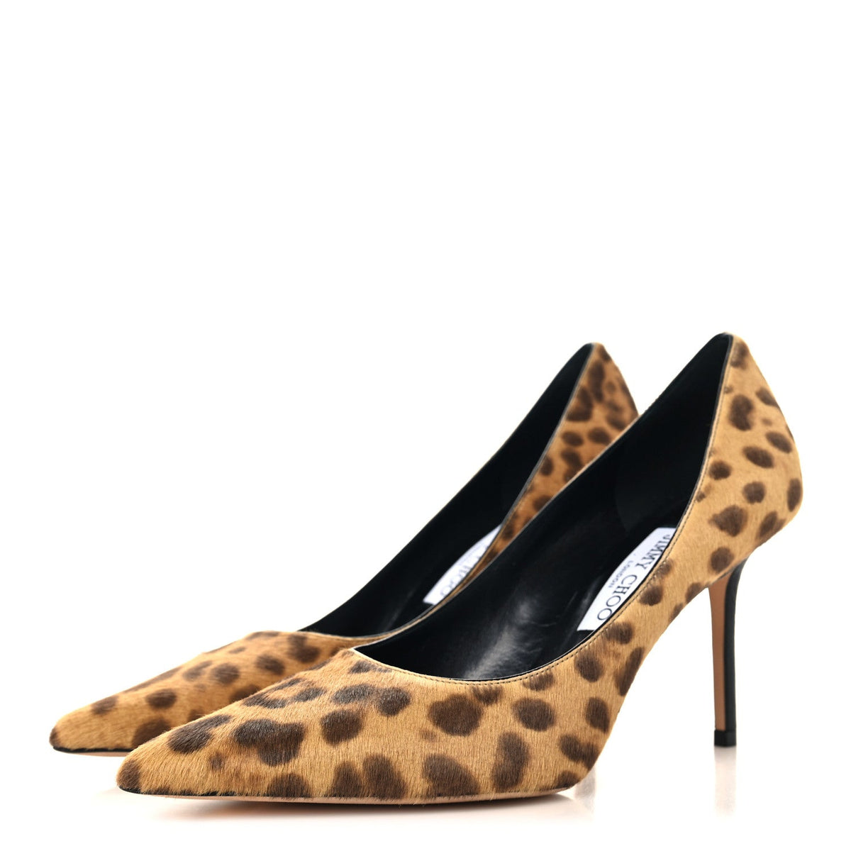 Pony Hair Leopard Print Love 85 Pumps  40 Natural