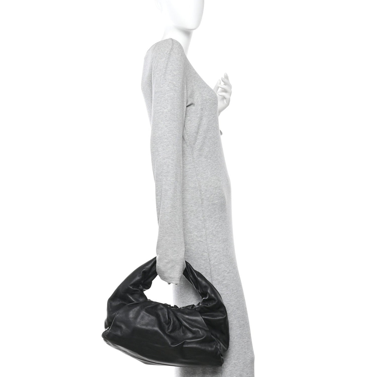Smooth Butter Calfskin Small The Shoulder Pouch Black
