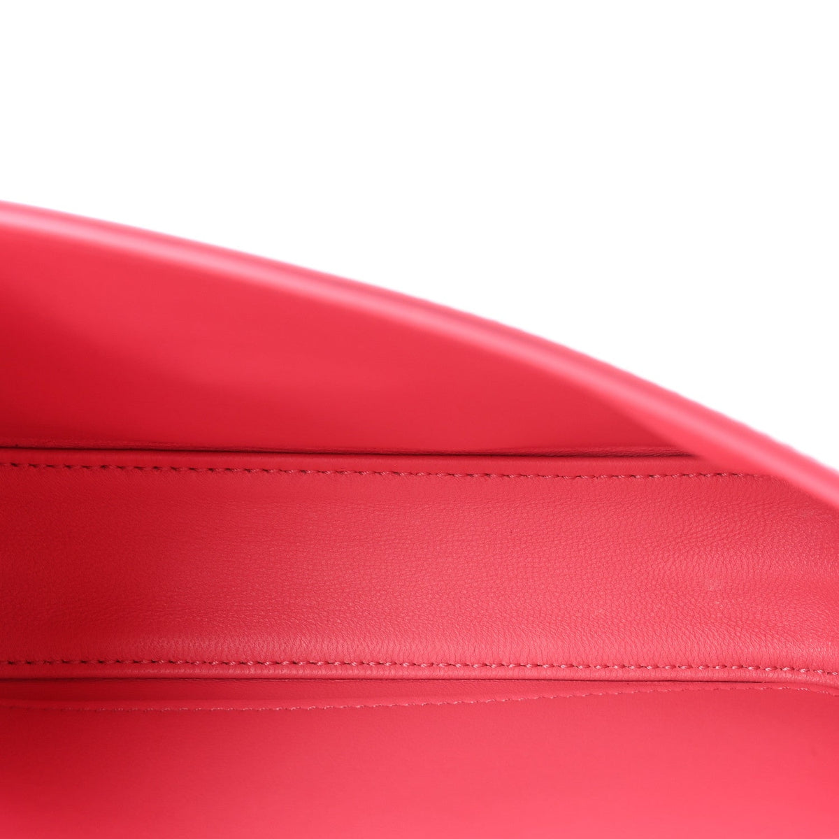 Shiny Calfskin Triomphe Chain Shoulder Bag Flamingo
