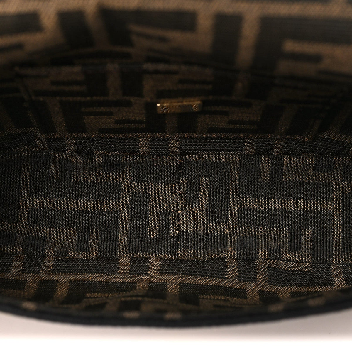 Fabric Jacquard FF 1974 Mini Baguette Tobacco Moro Black