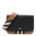 Derby Calfskin House Check Mackford Crossbody Bag Black