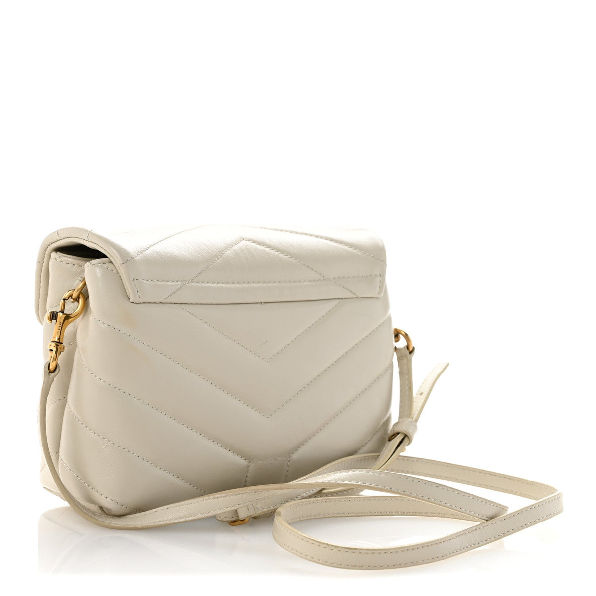 Calfskin Y Quilted Monogram Toy Loulou Crossbody Bag Crema Soft
