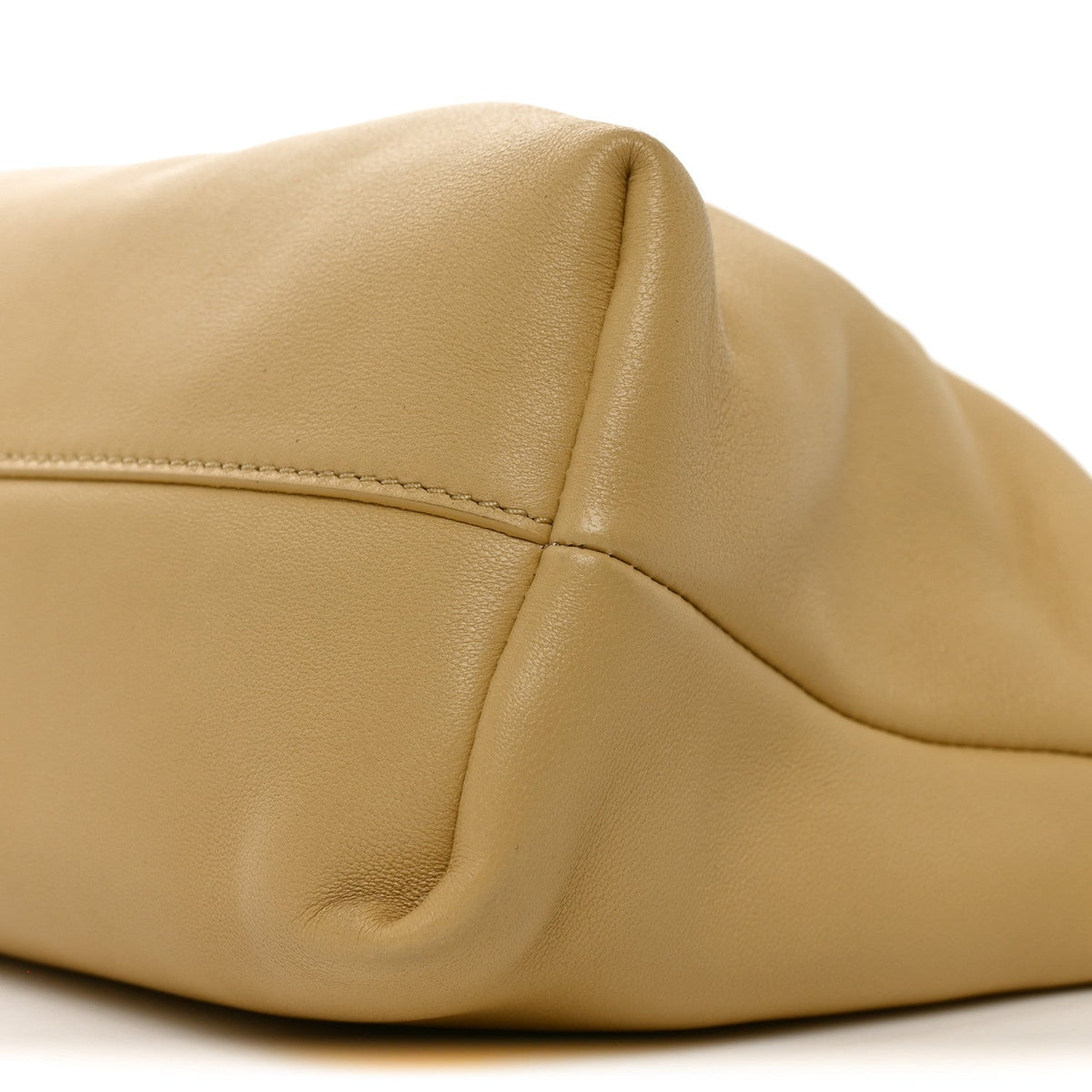 Mellow Nappa Medium Donut Chain Flamenco Knot Clutch Sahara