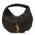 Lambskin Quilted Maxi Icare Shopping Hobo Light Musk