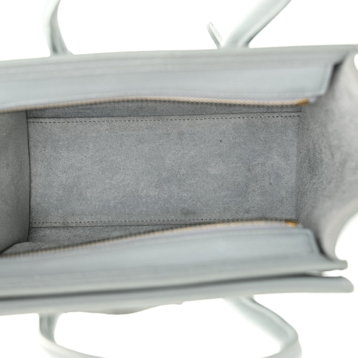 Drummed Calfskin Nano Luggage Almond