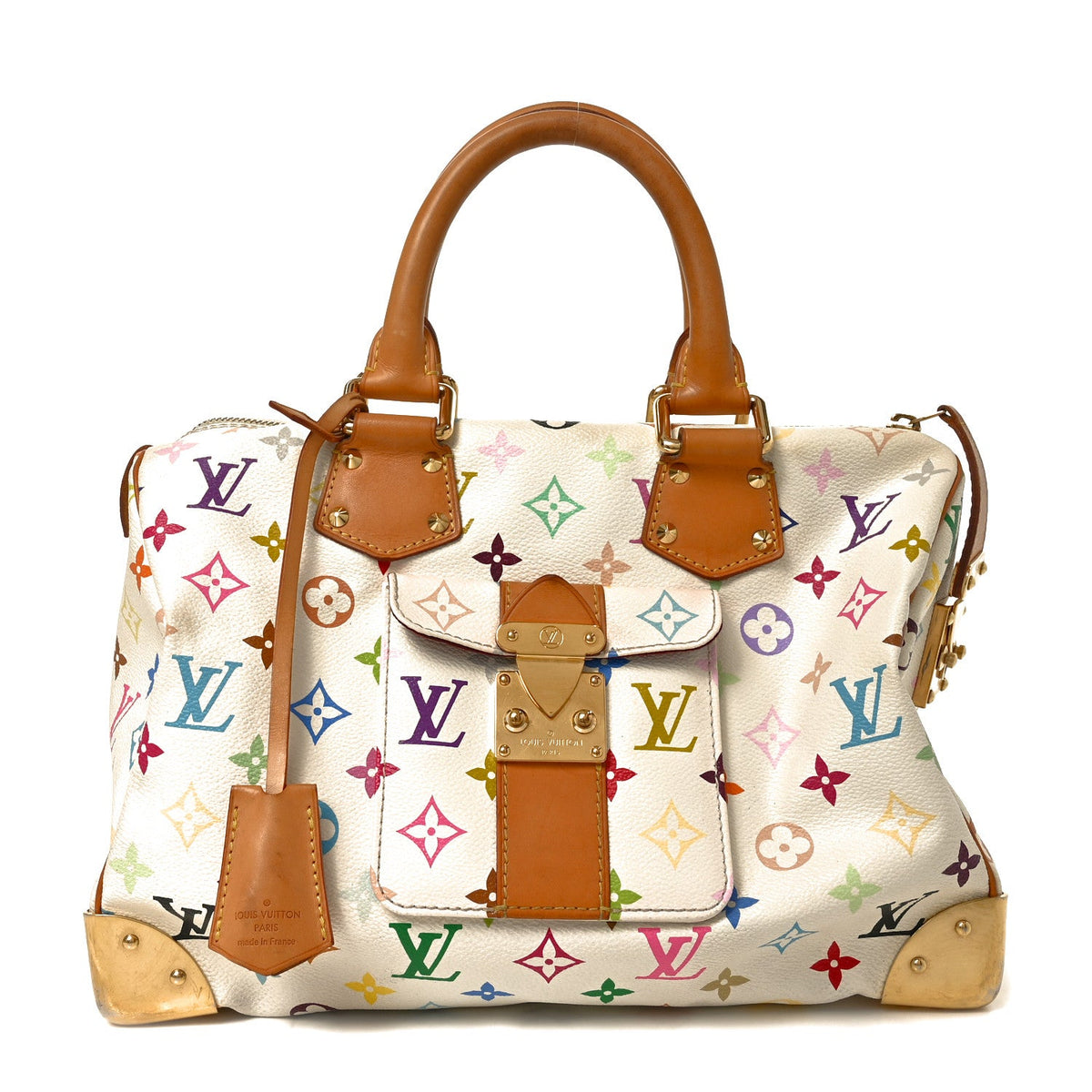 Monogram Multicolor Speedy 30 White