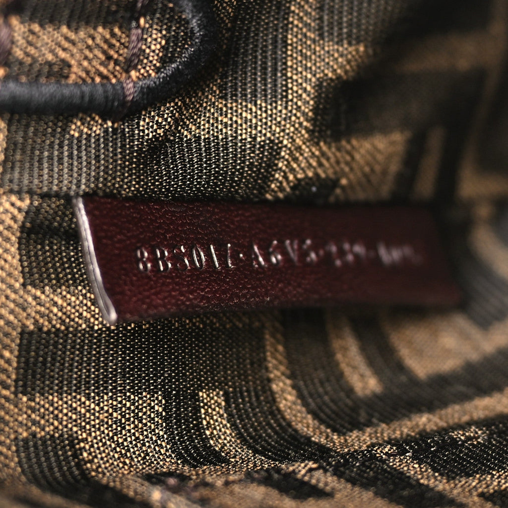 Fabric Jacquard FF 1974 Mini Baguette Tobacco Moro Black