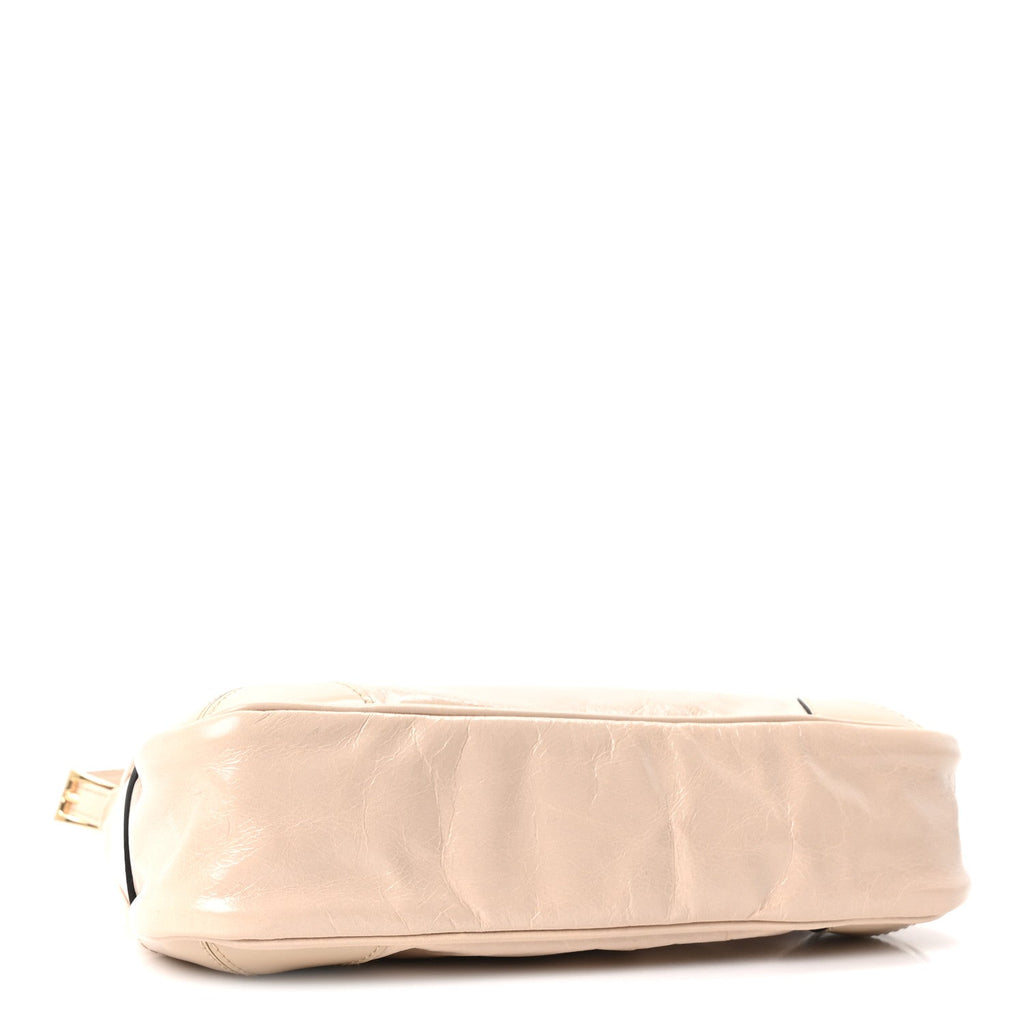 Soft Lux Calfskin Re-Edition 2002 Shoulder Bag Travertine