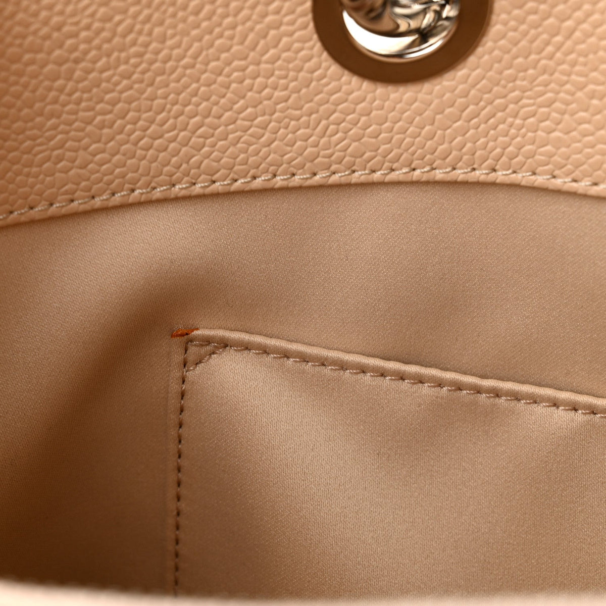Caviar Quilted Grand Shopping Tote GST Beige