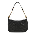 Caviar Quilted Timeless CC Shoulder Bag Black