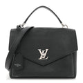 Soft Calfskin My Lockme Top Handle Black