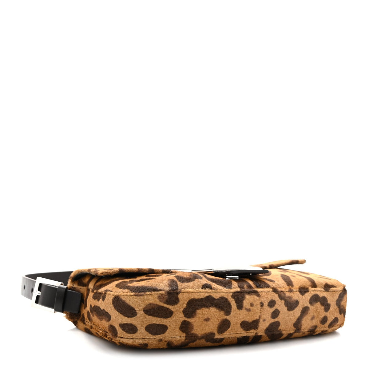 Calf Hair Vitello Jaguar Print Baguette Re Edition 26424 Moro Natural