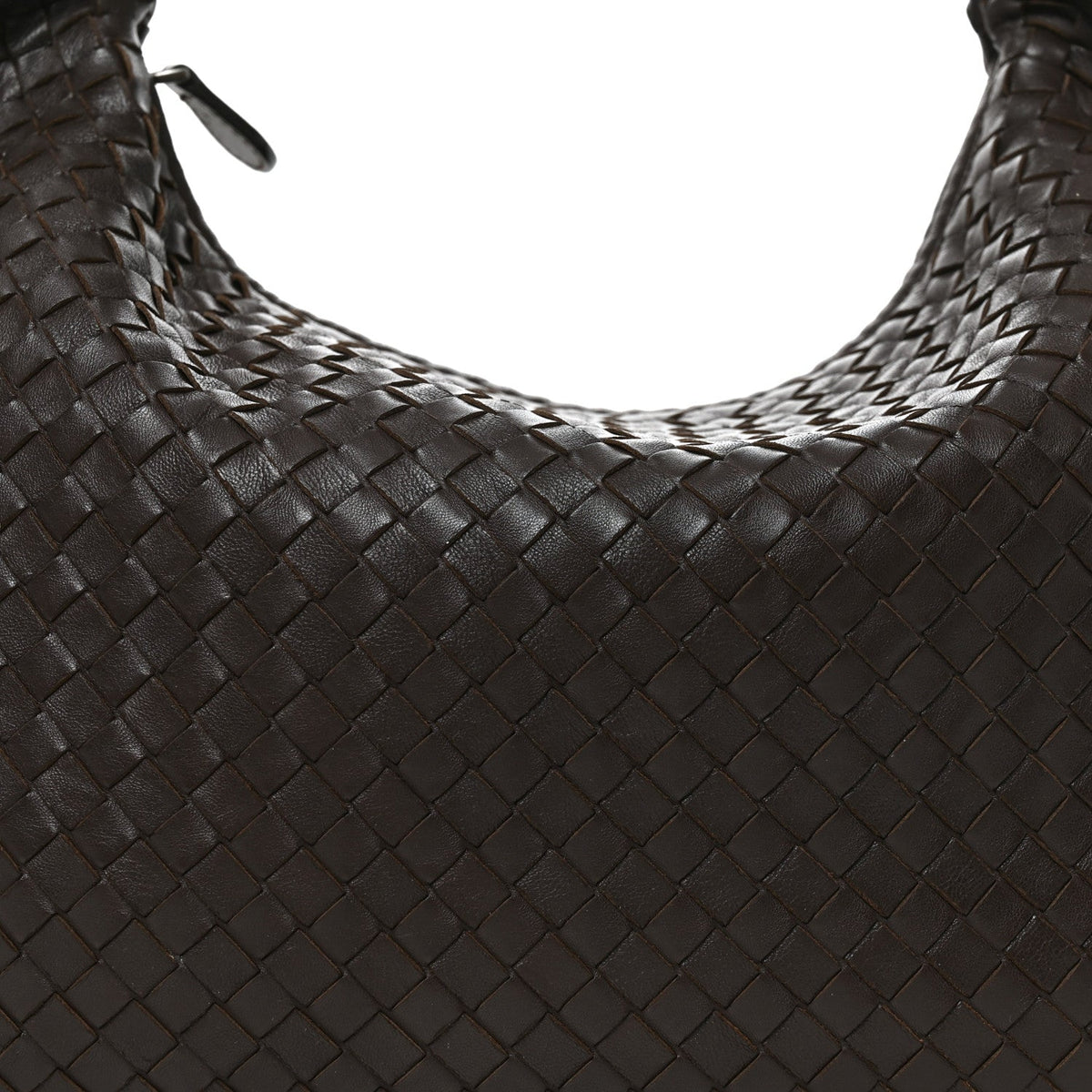 Nappa Intrecciato Medium Veneta Hobo Ebano