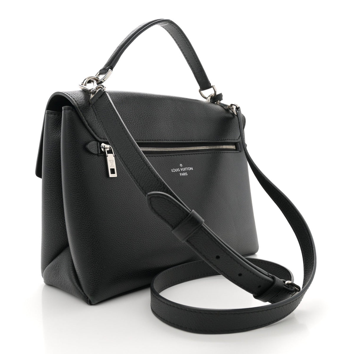 Soft Calfskin My Lockme Top Handle Black