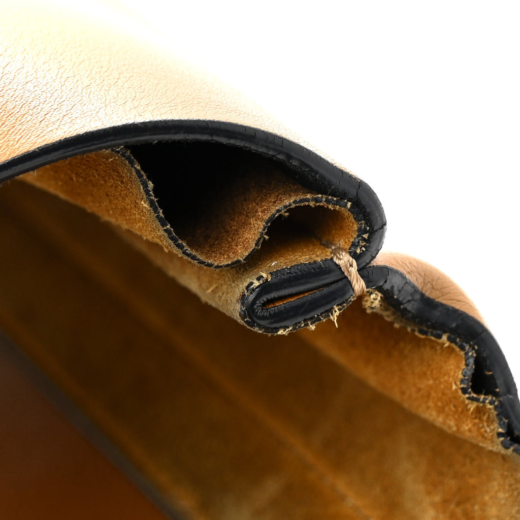 Suede Calfskin Medium Faye Shoulder Bag Mustard Brown