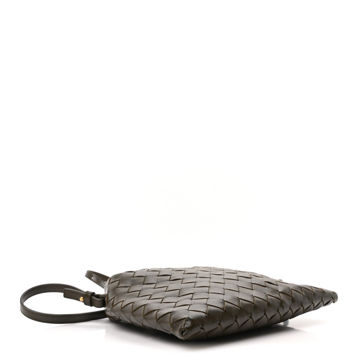 Calfskin Intrecciato Mini Hop Khaki