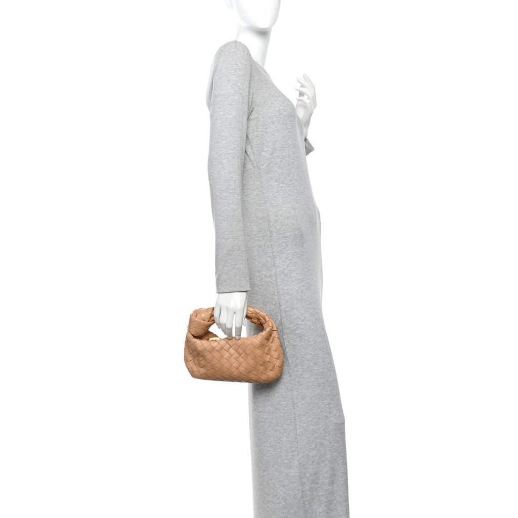 Nappa Intrecciato Mini Jodie Almond