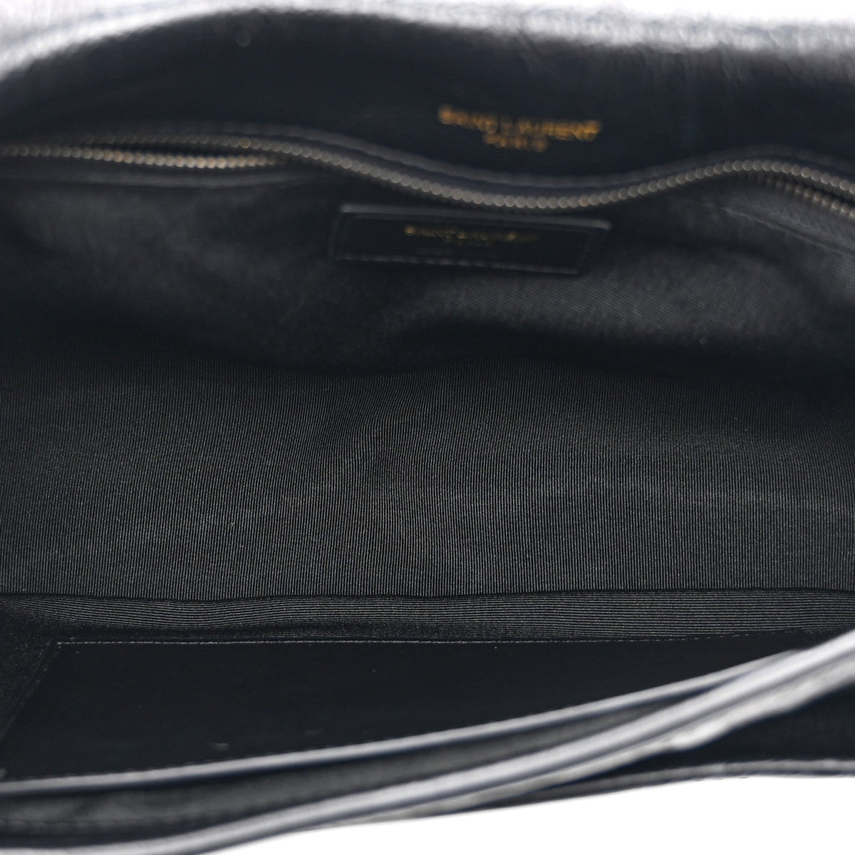 Crinkled Calfskin Matelasse Monogram Medium Niki Chain Satchel Black