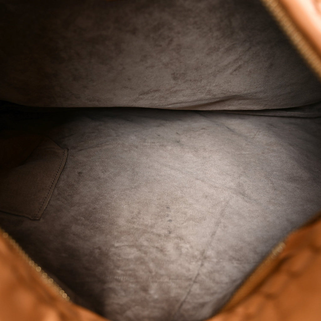 Nappa Intrecciato Large Veneta Hobo Caramel