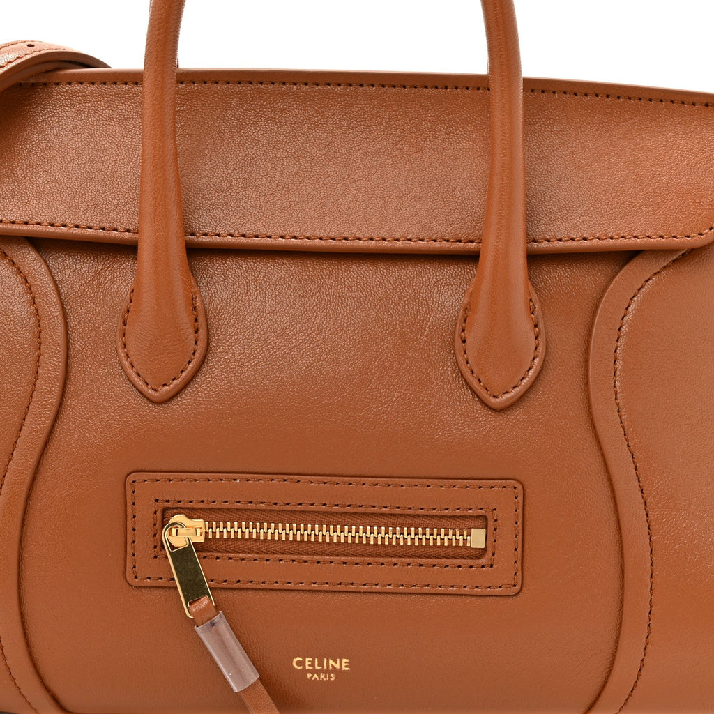 Supple Shiny Lambskin Little New Luggage Soft Tan
