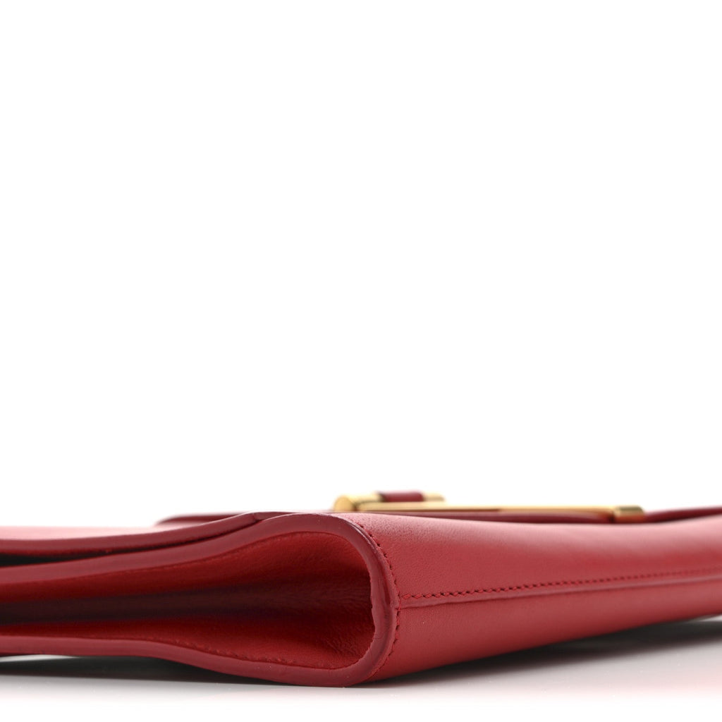 Calfskin Classic Y Ligne Clutch Red